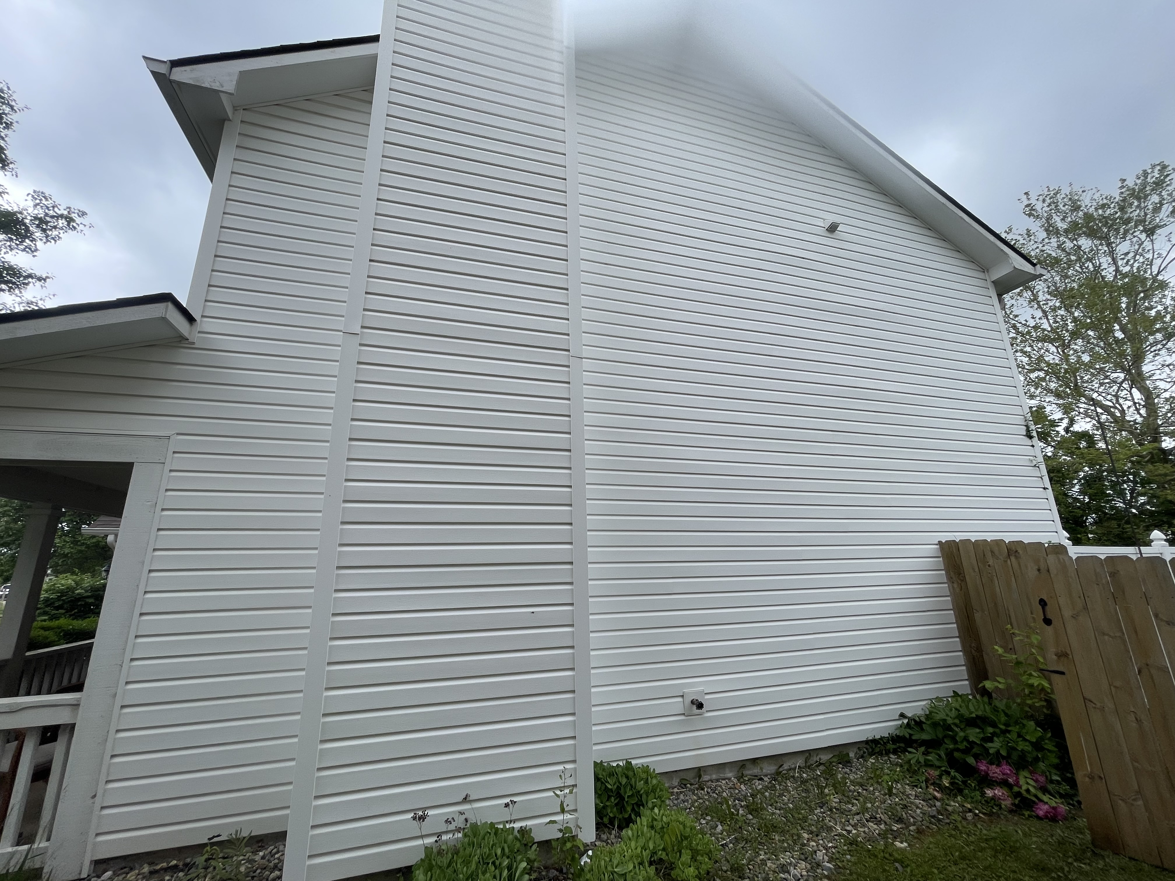 House exterior before wash